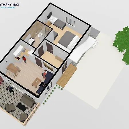 Max アパート Vaclavov u Bruntalu