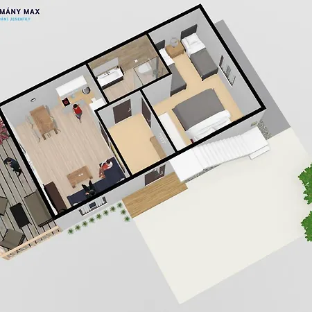 Max アパート Vaclavov u Bruntalu